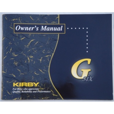 Kirby-Notice d'utilisation Aspirateur Kirby G6